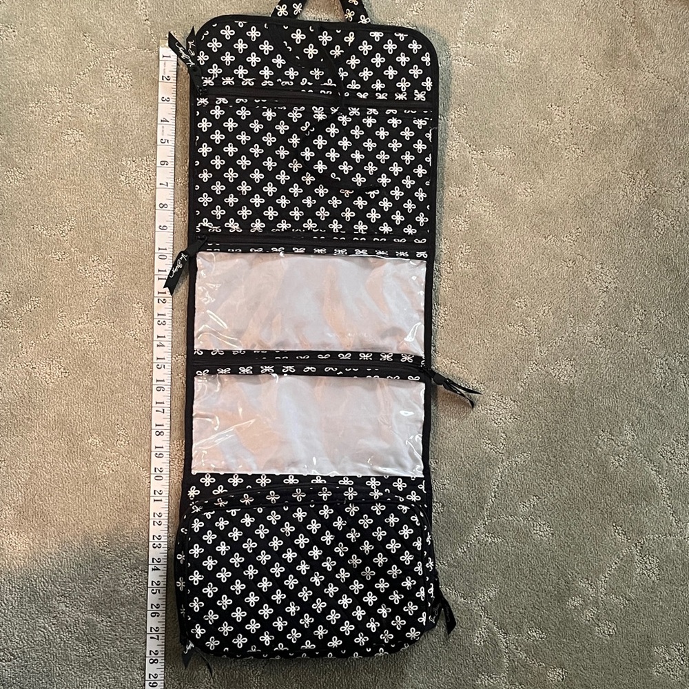 Vera Bradley Black and White Floral Pouch